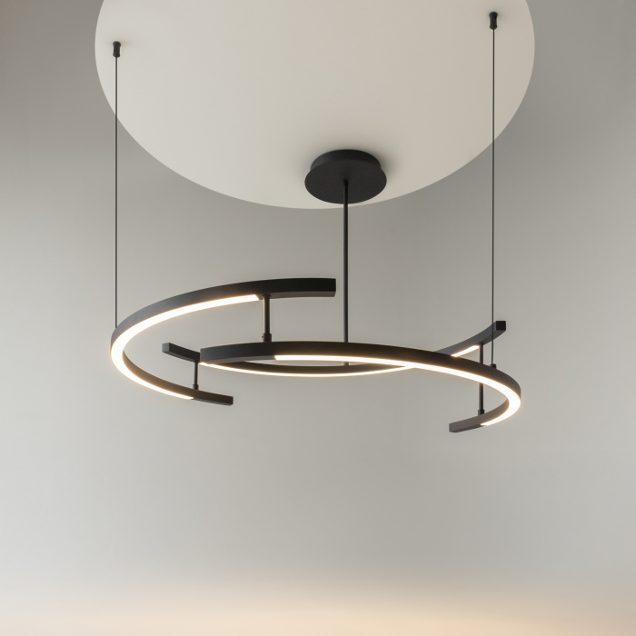 Люстра на штанге Maytoni Line MOD016PL-L52BK