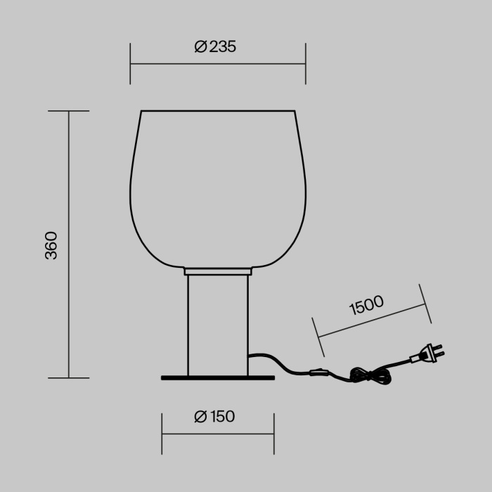 Настольная лампа Maytoni Smart casual MOD414TL-01B