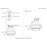 Подвесной светильник Crystal Lux TRON SP123W LED BLACK