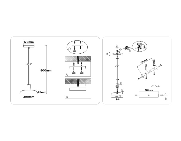 Светильник светодиодный подвесной AMBRELLA light FL4838