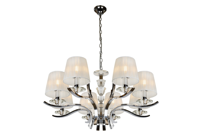 Подвесная люстра iLamp Omega RM5231/8 Хром