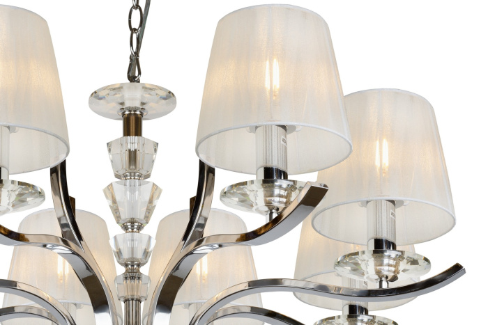 Подвесная люстра iLamp Omega RM5231/8 Хром