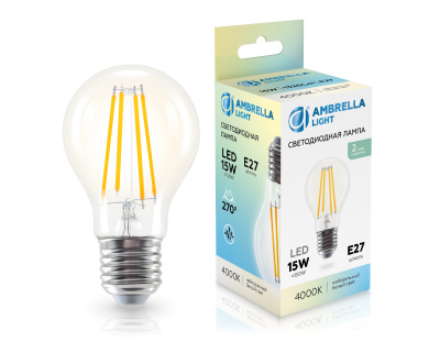Лампа светодиодная Лон A60 15W 4000K AMBRELLA light 601514