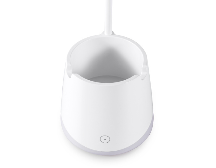 Светодиодная настольная лампа с аккумуляторной батареей, USB-проводом и канцелярским стаканом Ambrella light DE563