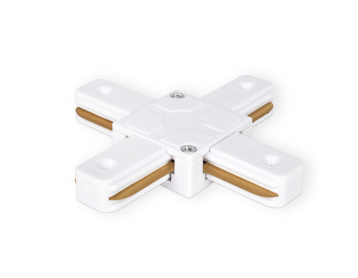 Коннектор Х-образный однофазный для соединения трековых шинопроводов Ambrella light GL7082