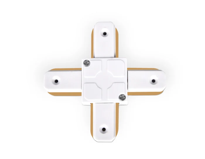 Коннектор Х-образный однофазный для соединения трековых шинопроводов Ambrella light GL7082