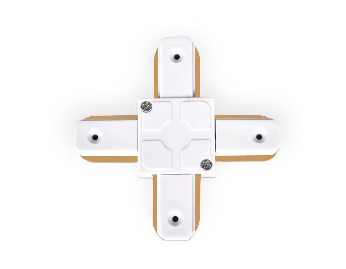 Коннектор Х-образный однофазный для соединения трековых шинопроводов Ambrella light GL7082