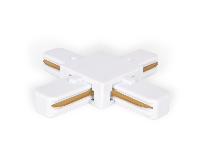 Коннектор Х-образный однофазный для соединения трековых шинопроводов Ambrella light GL7082