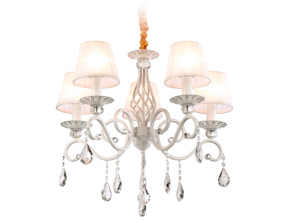 Подвесная люстра с абажурами и хрусталем Ambrella light TR4547