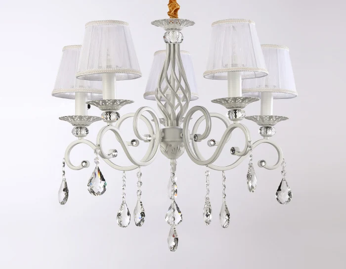 Подвесная люстра с абажурами и хрусталем Ambrella light TR4547