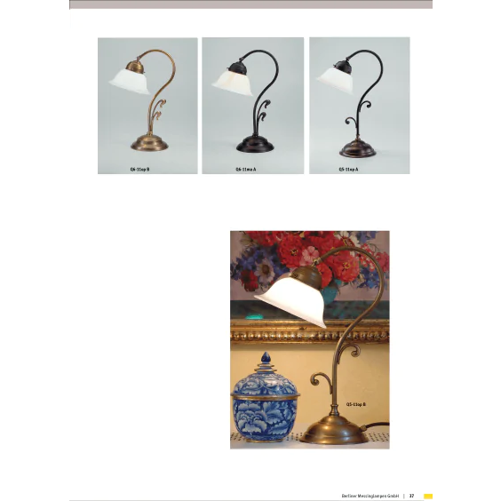 Настольная лампа Berliner Messinglampen Q6-11maA