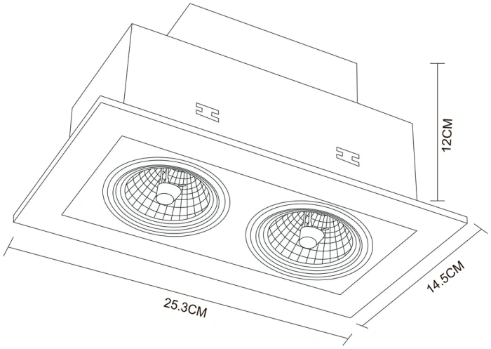 Встраиваемый светильник Arte Lamp Technika A5930PL-2BK