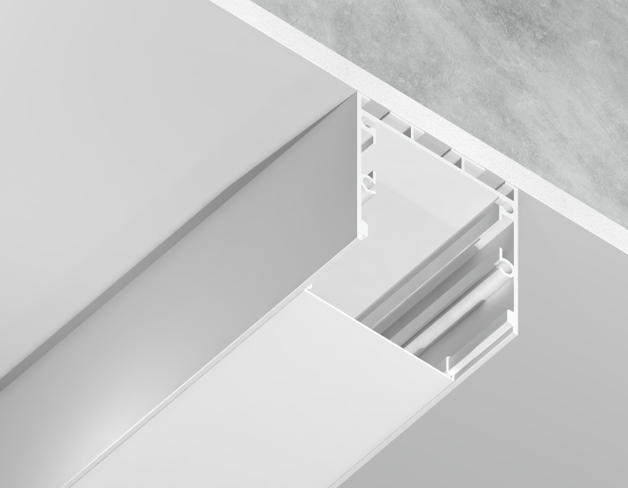 Алюминиевый профиль накладной/подвесной "Profile System" 35*35 для светодиодной ленты до 26мм Ambrella light GP2550WH