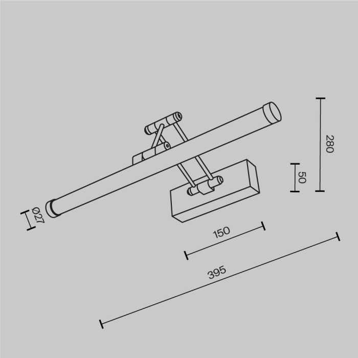 Подсветка для картин Maytoni Luster MIR268WL-L3B3K