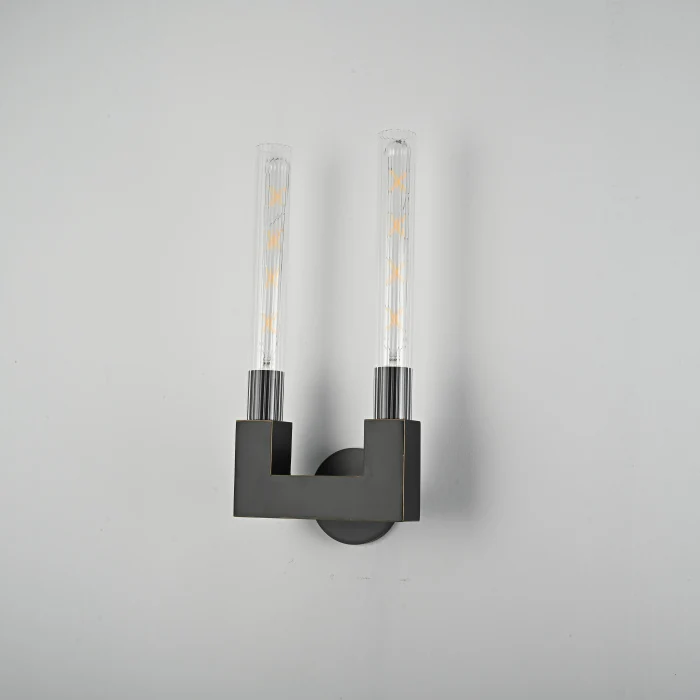 Бра CANELLE wall lamp DOUBLE Sconces Black ImperiumLoft