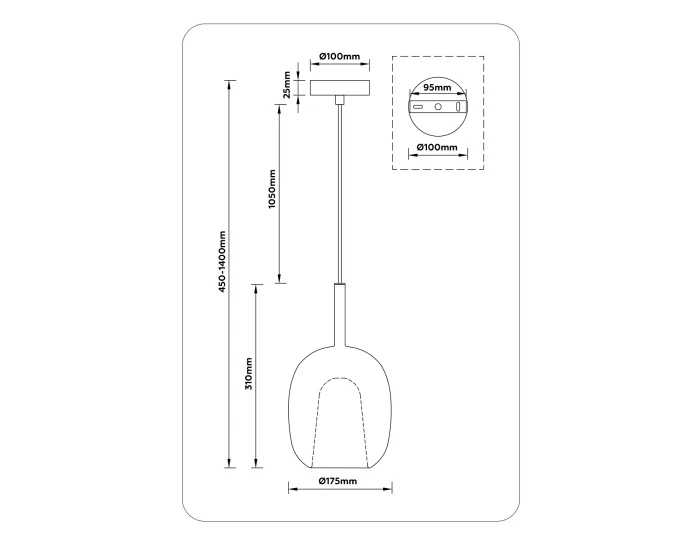 Подвесной светильник HIGH LIGHT AMBRELLA LIGHT LH11121