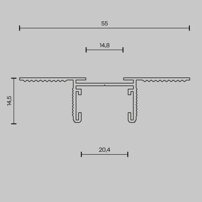 Шинопровод встраиваемый Maytoni Busbar trunkings Basity TRX172-123B