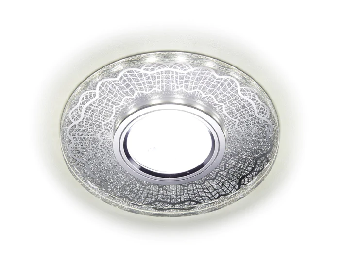 Встраиваемый точечный светильник MR16 со светодиодной подсветкой Ambrella light S175 CL/CH