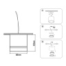 Накладной точечный светильник GX53 Ambrella light TN5245