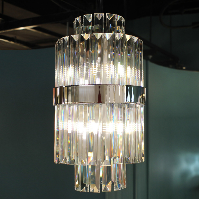 Подвесной светильник Cloyd BROTIGAN-A P4 / Ø20 см - хром (арт.10558)