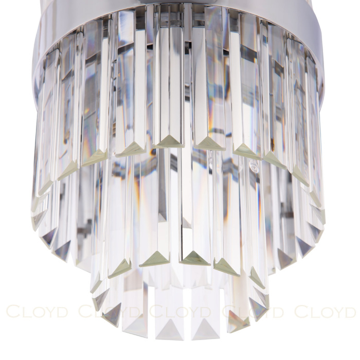 Подвесной светильник Cloyd BROTIGAN-A P4 / Ø20 см - хром (арт.10558)