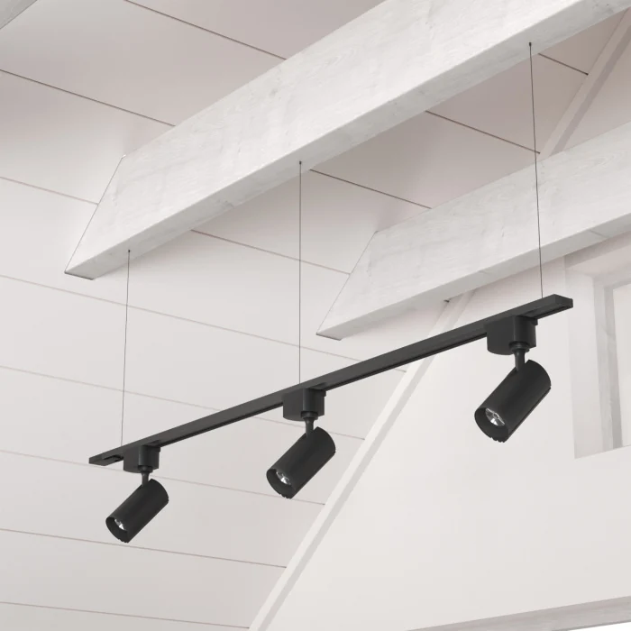 Шинопровод однофазный с питанием и заглушкой Crystal Lux CLT 0.11 01 L1000 BL