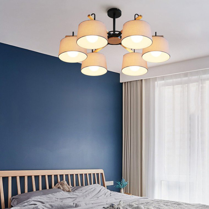 Потолочная люстра на штанге EVEN 8 Olive ImperiumLoft 178372-26