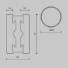 Шинопровод круглый Maytoni Busbar trunkings Flarity TRX154-R-D800-BS