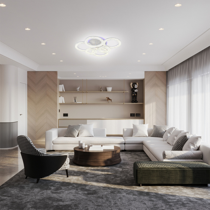 Потолочный светильник ALUNIT ESCADA 10296/6LED BL