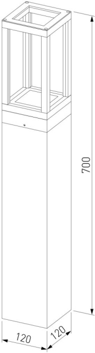 Уличный столб Elektrostandard Frame 4690389219122
