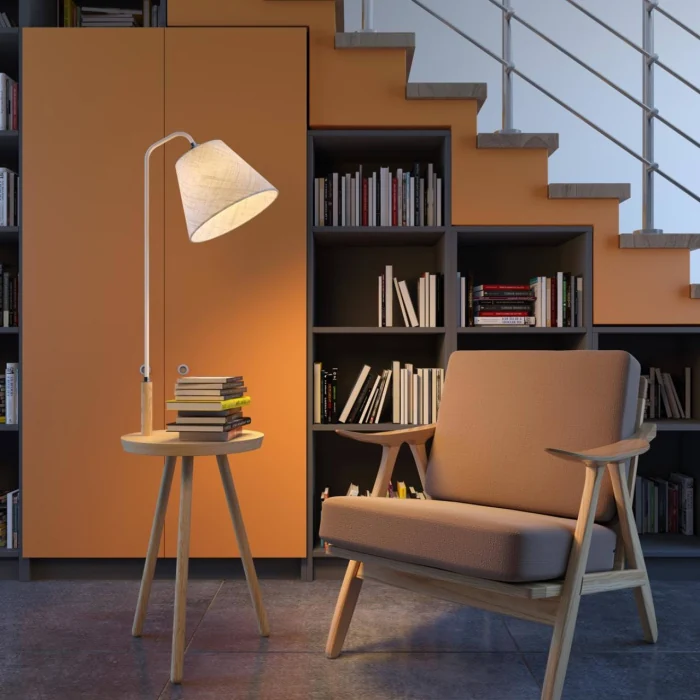 Торшер со столиком ODEON LIGHT 4667/1F