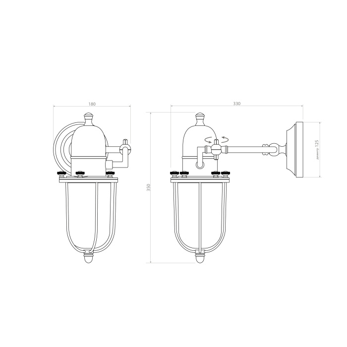 Светильник настенный Covali WL-51548