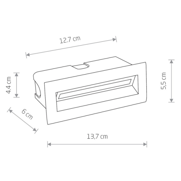 Встраиваемый светильник Nowodvorski Bay Led Black 8165