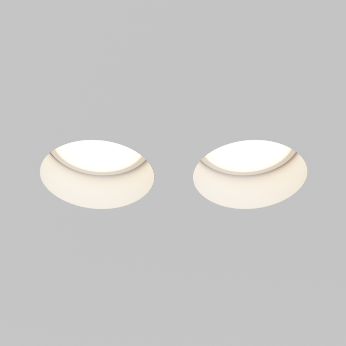 Встраиваемый светильник Maytoni Gyps Modern DL123-GU10-02-W