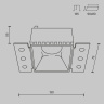 Встраиваемый светильник Maytoni Share DL051-01-GU10-SQ-WB