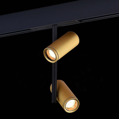 Магнитный трековый светильник Золотистый LED 1*16W 3000K 1 100Lm Ra&gt;90 36° IP20 D45xH24 ST808.236.16