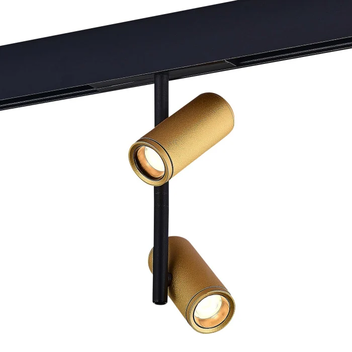 Магнитный трековый светильник Золотистый LED 1*16W 3000K 1 100Lm Ra>90 36° IP20 D45xH24 ST808.236.16