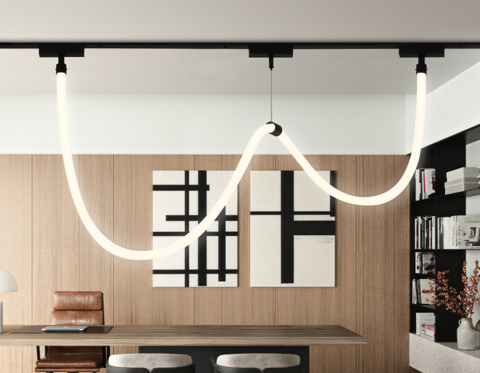 Светильник светодиодный трековый гибкий для шинопровода Magnetic Ultra Slim Ambrella light GV1721