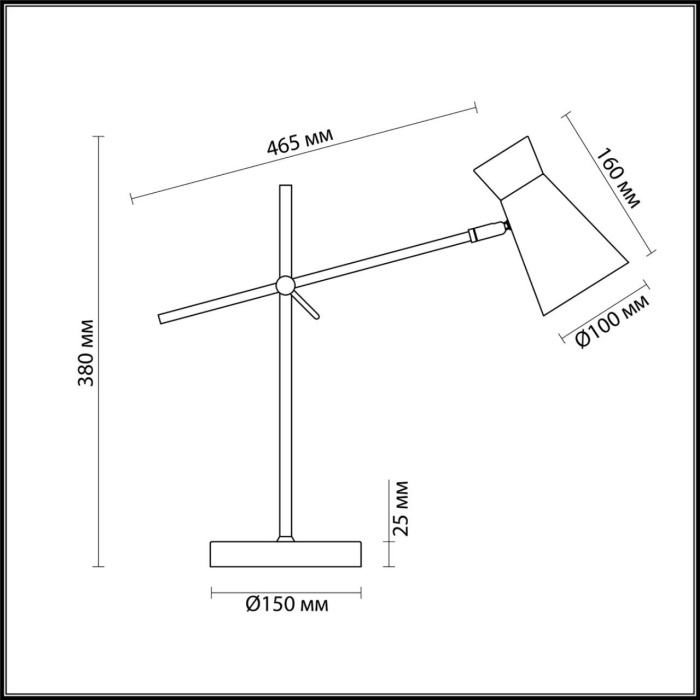 Настольная лампа LUMION 3790/1T