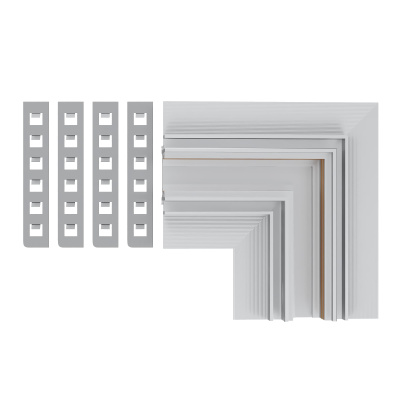 Угол-соединитель для встраиваемого магнитного шинопровода под ГКЛ 12мм ST-Luce Белый ST1007.529.12