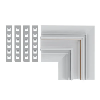 Угол-соединитель для встраиваемого магнитного шинопровода под ГКЛ 12мм ST-Luce Белый ST1007.529.12