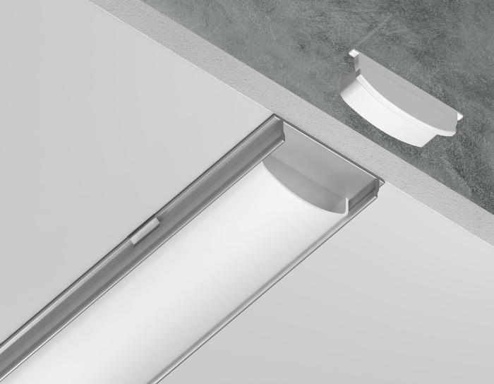 Алюминиевый профиль накладной 18*4 для светодиодной ленты до 15мм Ambrella light GP1500AL