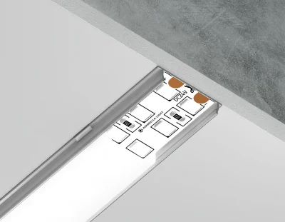 Алюминиевый профиль накладной 18*4 для светодиодной ленты до 15мм Ambrella light GP1500AL