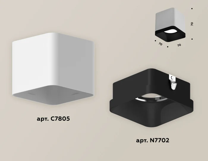 Комплект накладного светильника Ambrella light XS7805002