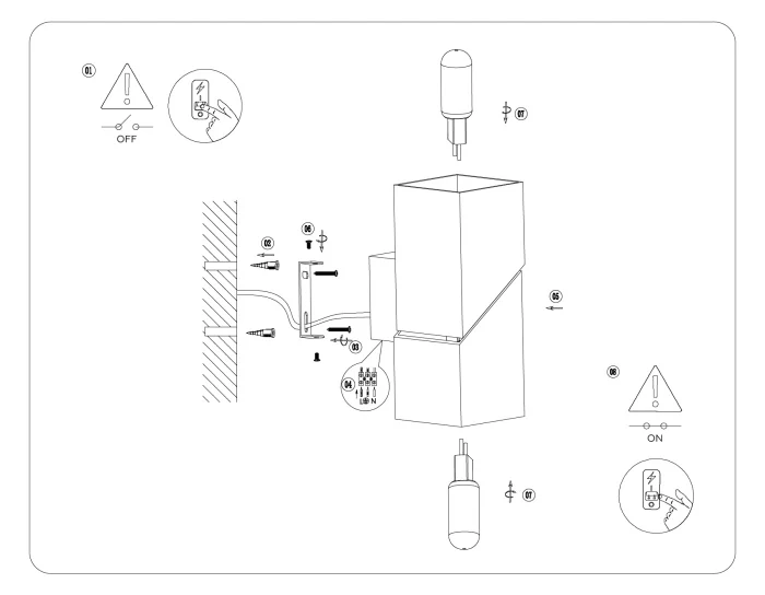 Настенный светильник со сменной лампой Ambrella light FW2474