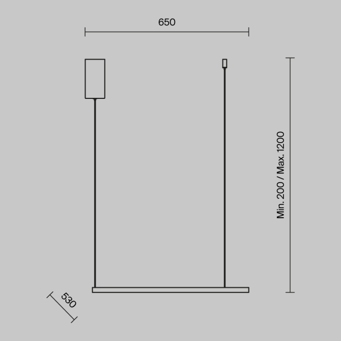 Подвесной светильник Maytoni Glint MOD072PL-L28B3K