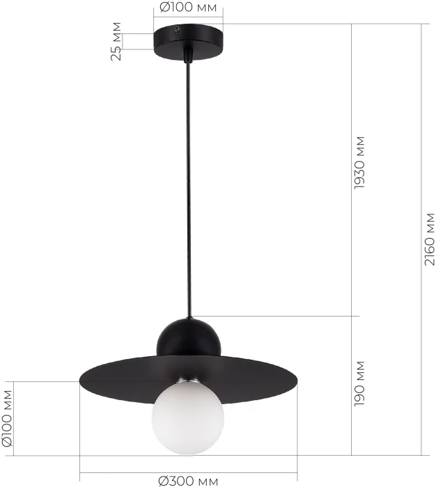 Подвесной светильник Evoluce Rizz SLE1257-443-01