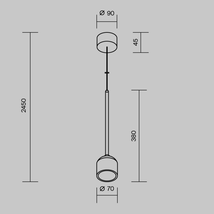 Подвесной уличный светильник Maytoni Apex O491PL-L8B3K