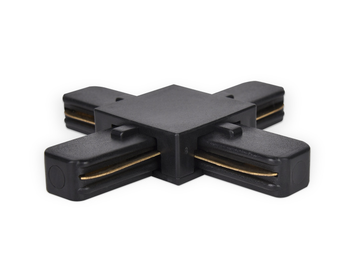 Коннектор Х-образный однофазный для соединения трековых шинопроводов Ambrella light GL7083