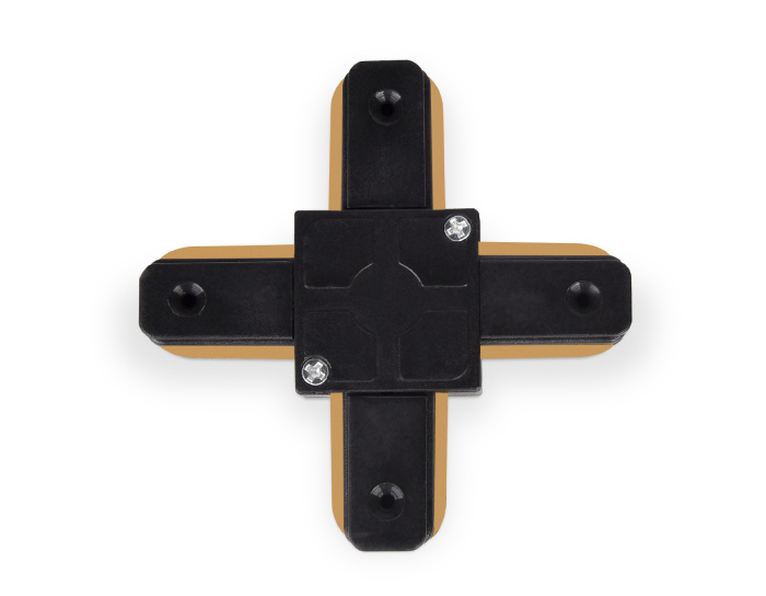 Коннектор Х-образный однофазный для соединения трековых шинопроводов Ambrella light GL7083